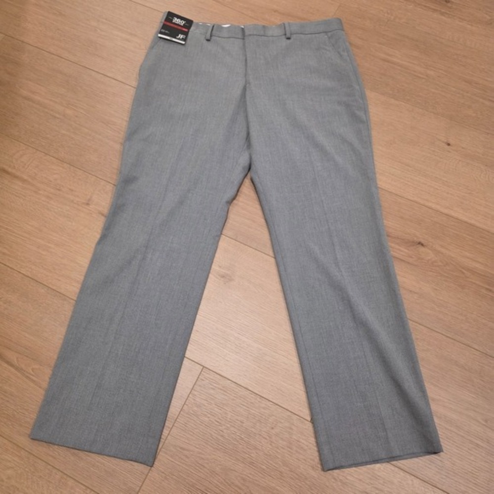 J. Ferrar Slim‎ Fit Dress Pants Mens 34X29 Gray Black Stretch Comfort NWT